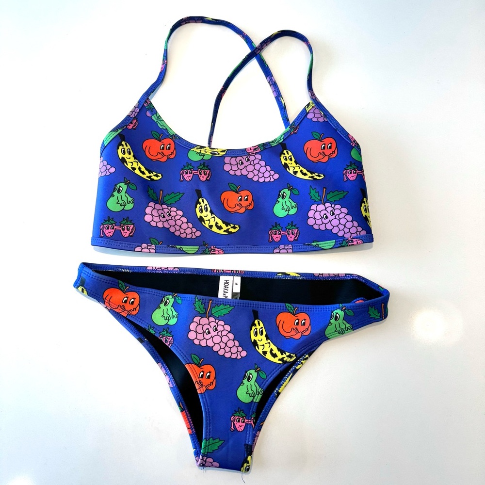 Hoaka x Pony Colorful Fruit Print Bikini Set / M & M++